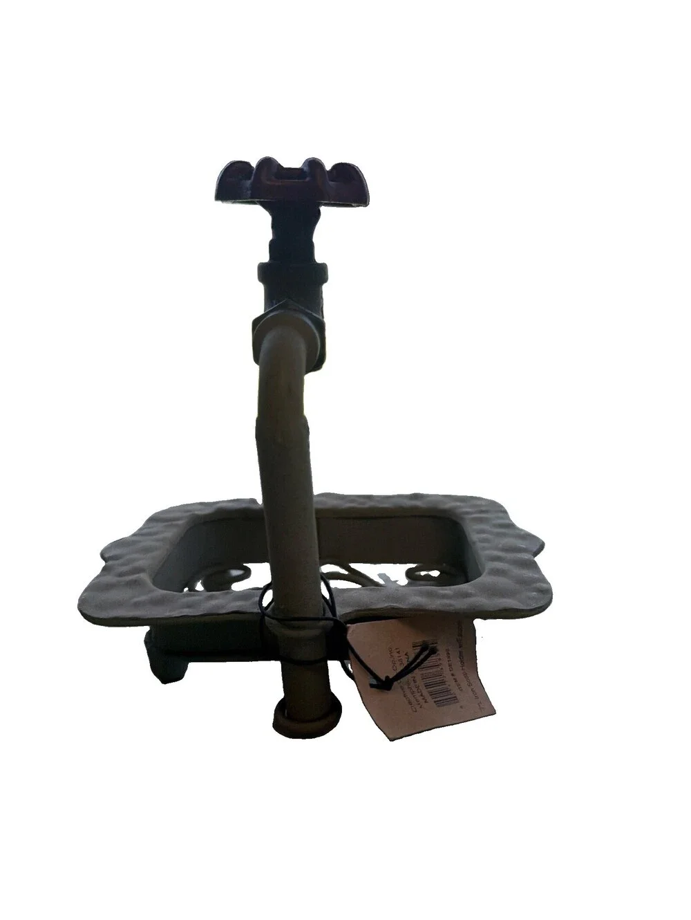 Cast Metal Water Spicket Soap Dish Holder Farmhouse Rustic Industrial Decor